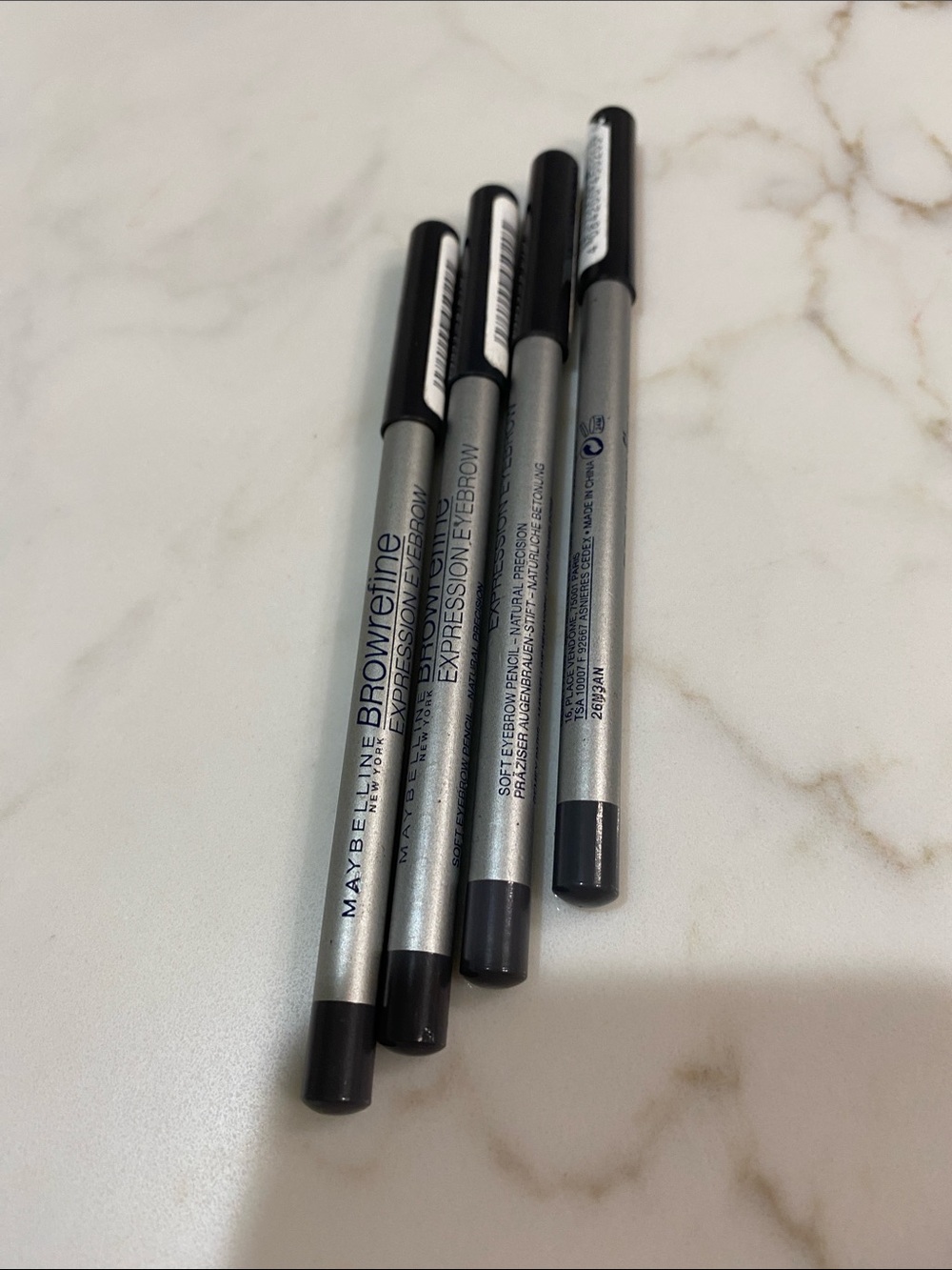 Maybelline Brow Precise Expression Eyebrow Pencils - Gray/Brown - set of 4